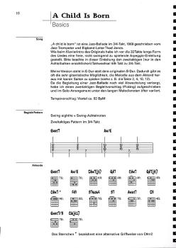 Preview: Langer, Michael: Acoustic Jazz Guitar Solos, Noten für Gitarre, Beispiel Akkorde