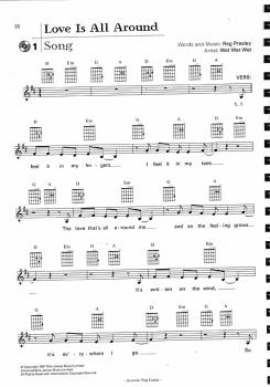 Preview: Langer, Michael: Acoustic Pop Guitar 1 - Guitar Method for Song Accompaniment sheet music sample