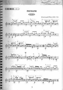Preview: Saitenwege, der leichte Einstieg von Michael Langer, 500 Jahre Musik für klassische Gitarre, Noten Besipiel
