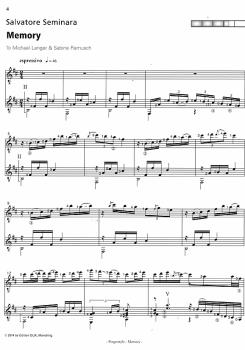 Preview: Langer, Michael / Seminara, Salvatore: Memory für 2 Gitarren, Noten für Gitarrenduo Beispiel