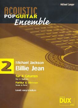 Langer, Michael / Jackson, Michael: Billie Jean für 4 Gitarren, Gitarrenquartett oder Gitarrenensemble Noten