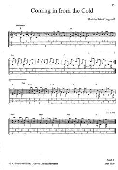 Preview: Langstroff, Robert: Folksongs für Ukulele solo, Notan und Tabulatur Beispiel