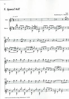 Preview: Teschner, Hans Joachim: Lanigan`s Ball, Irische Stücke für Querflöte und Gitarre, Noten Beispiel