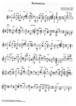 Preview: Lauro, Antonio: Works for Guitar Vol. 6 - Romanza, Nocturno, Oriente, Gitarrennoten, Noten für Gitarre, Notenbeispiel