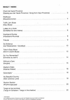 Preview: Linnemann; Maria. My Beautiful Country, Noten für Gitarre solo, Inhalt