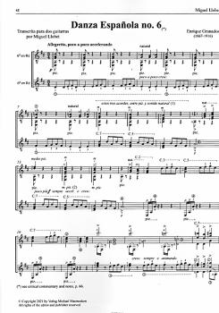 Preview: Llobet, Miguel: Guitar Works Vol. 11 - Duo Transcriptions - III, Albeniz und Granados für Gitarrenduo, Noten Beispiel