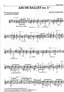Preview: Llobet, Miguel: Guitar Works Vol. 6 from Spain to Mitteleuropa, Transcriptions III, Gitarre solo Noten Beispiel