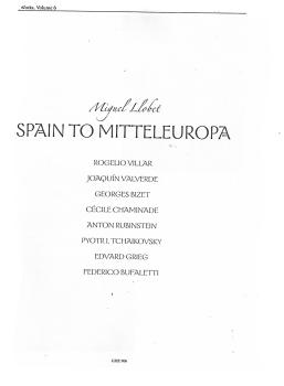 Preview: Llobet, Miguel: Guitar Works Vol. 6 from Spain to Mitteleuropa, Transcriptions III, Gitarre solo Noten Inhalt