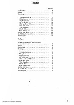 Preview: Luft, Volker: Celtic Ballads - Irische Songs für Gitarre solo oder Gesang/ Melodieinstrument und Gitarre Inhalt