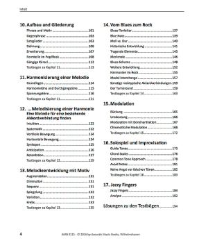 Preview: Meffert, Wolfgang: Harmonielehre endlich verstehen - Music Theory Vol. 2, content page 2