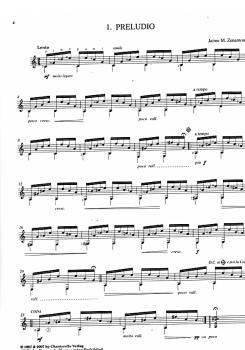 Preview: Modern Times Complete - 60 zeitgenössische Kompositionen für Gitarre solo, Noten Beispiel