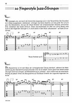 Preview: Morone, Franco: Fingerstyle Jazz für Gitarre, Songbook und Lehrwerk, Noten und Tabulatur Beispiel