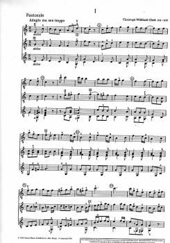 Preview: Musik der Wiener Klassik für 3 Gitarren (2 Oktavgitarren ad libitum), Noten Beispiel