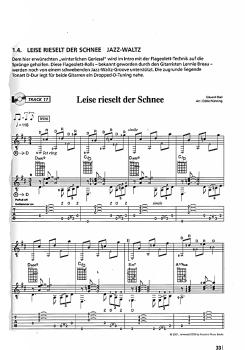 Preview: Nünning. Eddie: Groovin` Christmas, Weihnachtslieder für Gitarre solo und Duo, Noten und Tabulatur Beispiel
