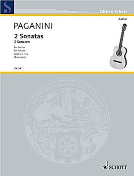 Paganini, Niccolo: 2 Sonatas op.3,1 und op.3,6, Bearb. Manuel Barrueco, Gitarre solo Noten