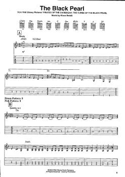 Preview: Pirates of the Carribean for easy guitar, noten und tabulatur Beispiel