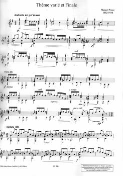 Preview: Ponce, Manuel, Maria: Guitar Works - Werke für Gitarre solo, Noten Beispiel