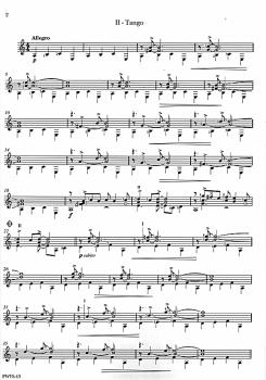 Preview: Pujol, Maximo Diego: Suites del Plata No 1 und 2 für Gitarre solo, Noten Beispiel