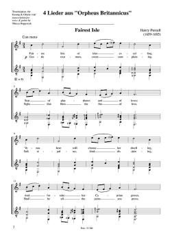 Preview: Purcell, Henry: 4 Lieder aus 