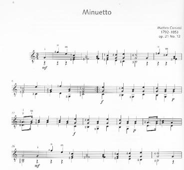 Preview: Ragossnig, Konrad: Guitar Concert Collection, 40 Stücke aus 3 Jahrhunderten für Gitarre solo, Noten Beispiel