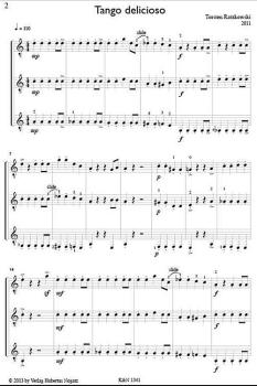 Preview: Ratzkowski, Torsten: Alles Tango für 3 Gitarren oder Gitarrenensemble, Noten Beispiel