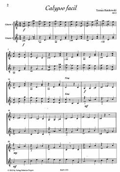 Preview: Ratzkowski, Torsten: Hallo Bossa for 2 guitars, sheet music