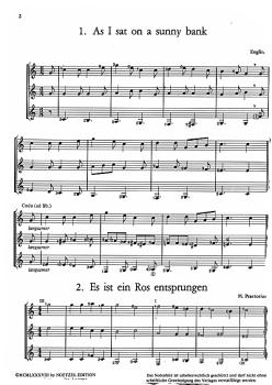 Preview: Ratzkowski, Torsten: Weihnachtslieder aus aller Welt für 3 Gitarren, Noten für Gitarrentrio oder Gitarrenensemble Beispiel