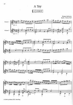 Preview: Reif, Werner: Lautenduette der Renaissance bearbeitet für 2 Gitarren, Noten Beispiel