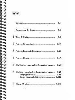 Preview: Payr, Fabian und Reimer, Peter: Der Große Pattern-Guide, 125 Anschlagmuster für Gitarre Inhalt