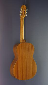 Preview: Konzertgitarre mit 64 cm kurzer Mensur - Ricardo Moreno, Modell 1a 64 Zeder, spanische Gitarre mit massiver Zederdecke, Rückseite