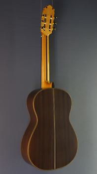 Preview: Ricardo Moreno Tarrega 63 F, vollmassive spanische Gitarre mit 63 cm kurzer Mensur, Fichte, Palisander, Rückseite