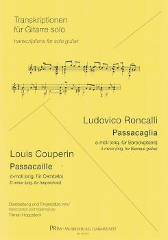 Roncalli, Ludovico und Couperin, Louis: Zwei Passacaglien für Gitarre solo, Noten