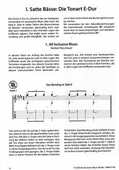 Preview: Roschauer, Norbert: Blessed be the Blues, Workshop, Songs und Instrumentals für Fingerstyle Gitarre, Noten und Tabulatur Beispiel