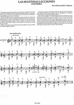 Preview: Sagreras, Julio: Guitar Lessons 1-3- Las Primeras, Segundas y Terceras Leciones, Gitarrenschule Band 1 bis 3 Beispiel