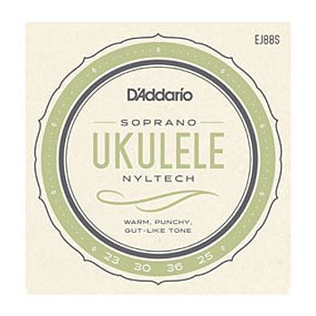 Ukulelen-Saiten D`Addario EJ88S Nyltech, für Sopran Ukulele