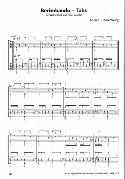 Preview: El-Salamouny, Ahmed: Sounds of Rio, Brasilianische Solos und Duos für Gitarre, Noten und Tabulatur Beispiel