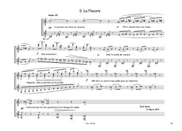 Preview: Satie, Erik: Sports & Divertissements für 2 Gitarren, Noten Beispiel