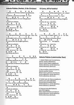 Preview: Saure, Volker: Alle Jahre wieder, Die schönsten Weihnachtslieder für Gitarre, Noten und Tabulatur, Liederbuch Beispiel