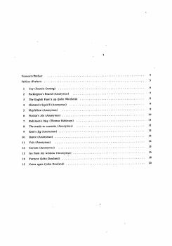 Preview: Scheit, Karl: Leichte Stücke aus Shakespeares Zeit Band 2, Renaissance Noten für Gitarre solo Inhalt