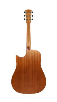 Preview: Shape D-323 MT CEB, Gitarre in Dreadnought-Form, mit massiver Zederndecke, Pickup und Armrest, Akustikgitarre Rückseite