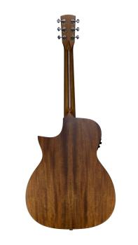 Preview: Shape O-313 MT CEB, OM-Form, massive Fichtendecke, Cutaway, Pickup, Armrest, Akustikgitarre Rückseite