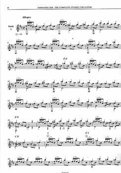 Preview: Sor, Fernando: The Complete Studies für Gitarre solo, Noten Beispiel