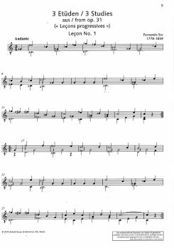 Preview: Sor, Fernando: Sor for Guitar, Noten Beispiel