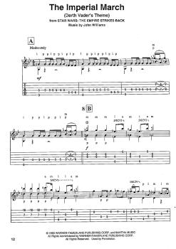 Preview: Star Wars for Classical Guitar, Noten Beispiel