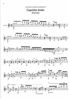 Preview: Tárrega, Francisco: En trente-trois morceaux pour guitare - The Best of, Gitarre solo Noten Besispiel