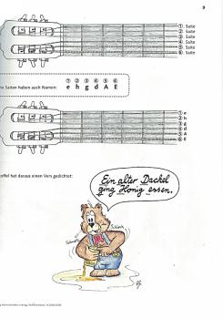Preview: Teschner, Hans Joachim: Fridolin Band 1, Gitarrenschule für Kinder Beispiel