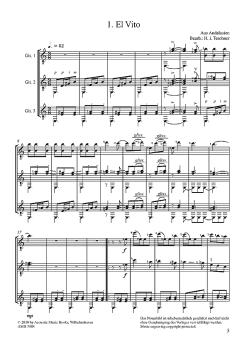 Preview: Teschner, Hans Joachim: Guitar Team Vol. 8, Viva España y Sevilla für 3 Gitarren, Noten Beispiel