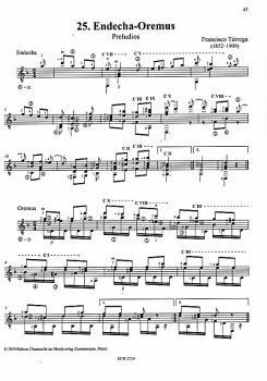 Preview: The Chanterelle Guitar Anthology, für Gitarre solo, Noten Beispiel