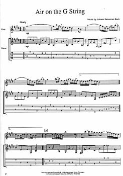 Preview: The Most Beautiful Classical Melodies for Flute and Guitar, Noten für Flöte und Gitarre Beispiel