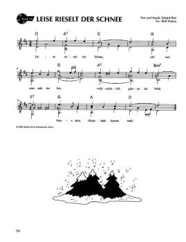 Preview: Tönnes, Rolf: Gitarre spielen mein schönstes Hobby - Weihnachtslieder für Gitarre solo, Gesang, 1-3 Gitarren oder Melodieinstrument und Gitarre, Gitarrennoten Beispiel